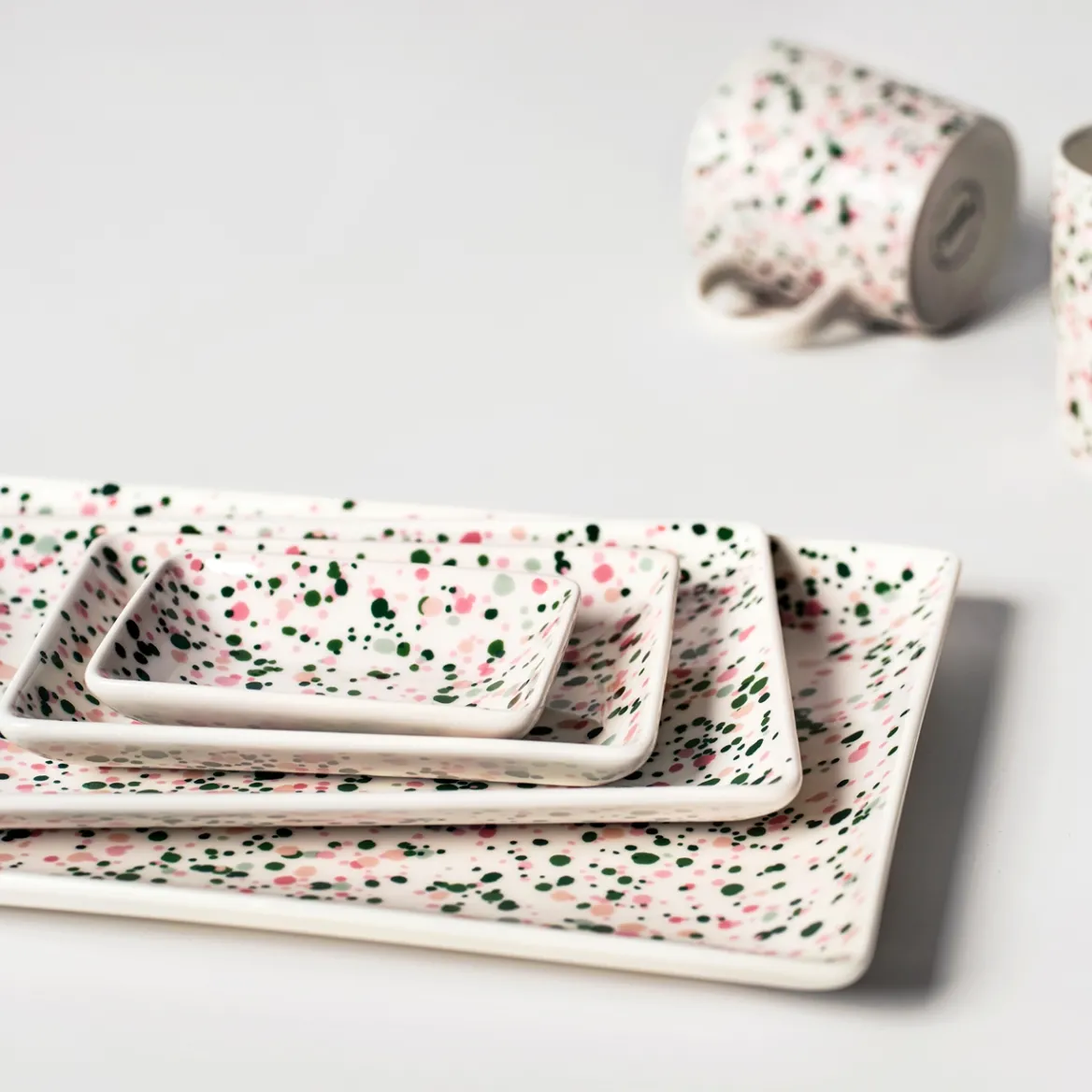 A6 tallrik 10x15cm Helle rosa-grön<IITTALA Best