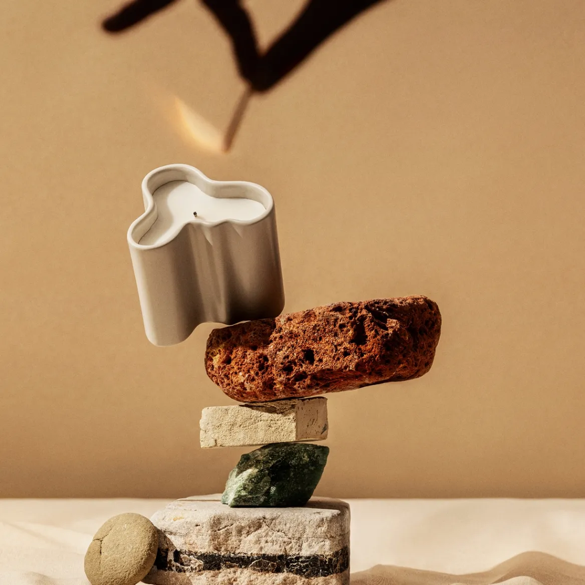 Doftljus 8cm sand<IITTALA Outlet