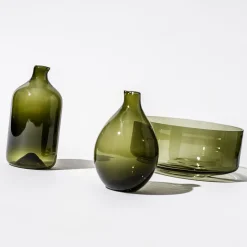 Fågelflaska rak 94x183mm mossgrön<IITTALA Discount