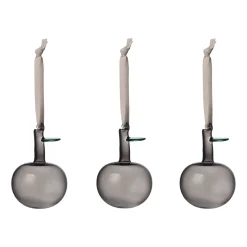 Glasäpple grå 3st<IITTALA New
