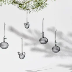 Glasäpple grå 3st<IITTALA New