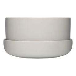 Kruka med Fat ljusgrå M<IITTALA New
