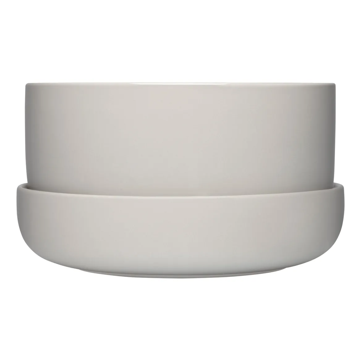 Kruka med Fat ljusgrå M<IITTALA New