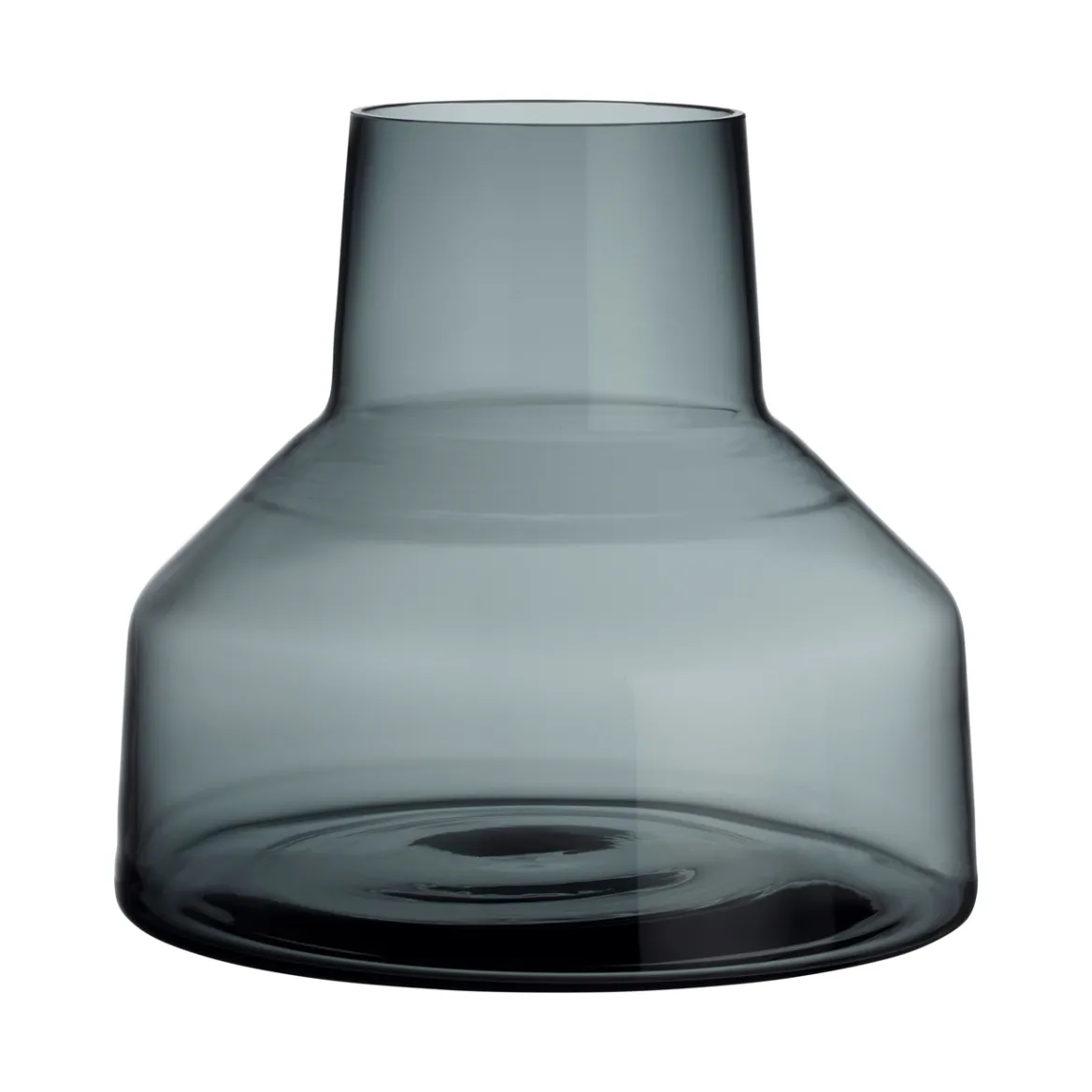 Låg vas 220x200mm stålgrå<IITTALA Hot