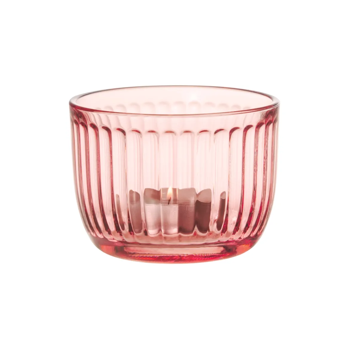 Ljuslykta 90mm laxrosa<IITTALA Clearance