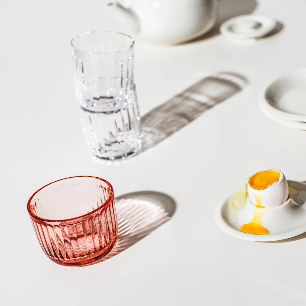 Ljuslykta 90mm laxrosa<IITTALA Clearance