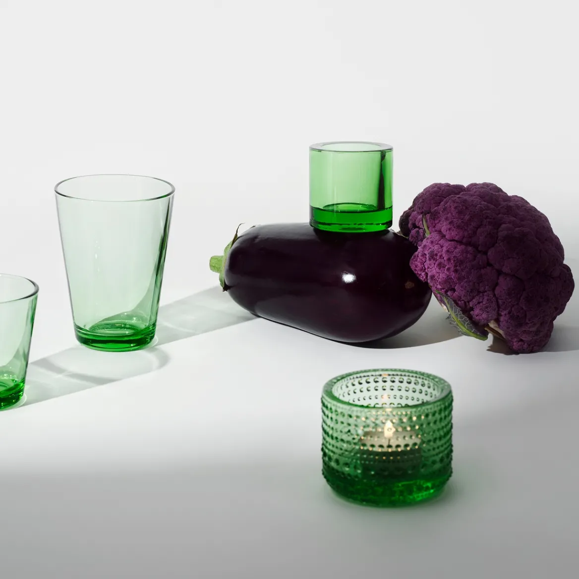 Ljuslykta 64mm äppelgön<IITTALA Outlet