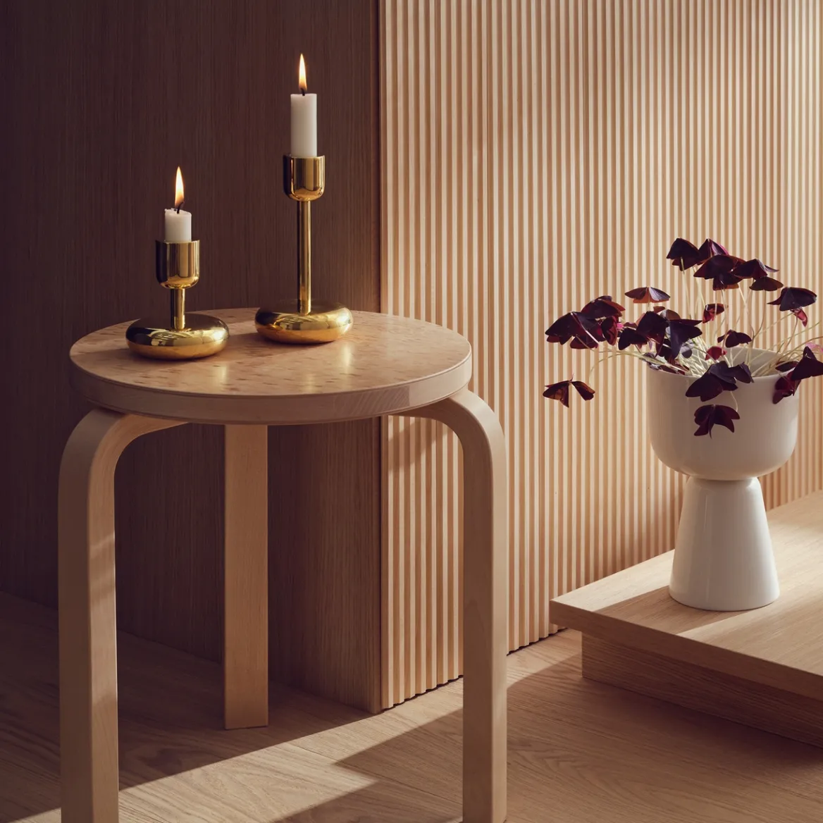 Ljusstake 107mm mässing<IITTALA Sale