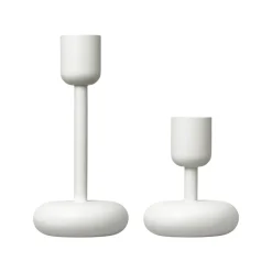 Ljusstake vitbig and small<IITTALA Sale