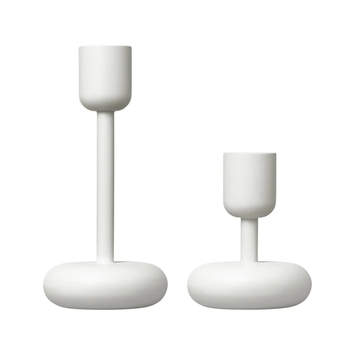 Ljusstake vitbig and small<IITTALA Sale
