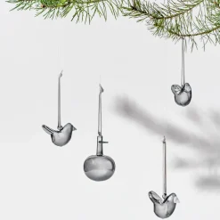 Mini glasfågel grå 3st<IITTALA Sale