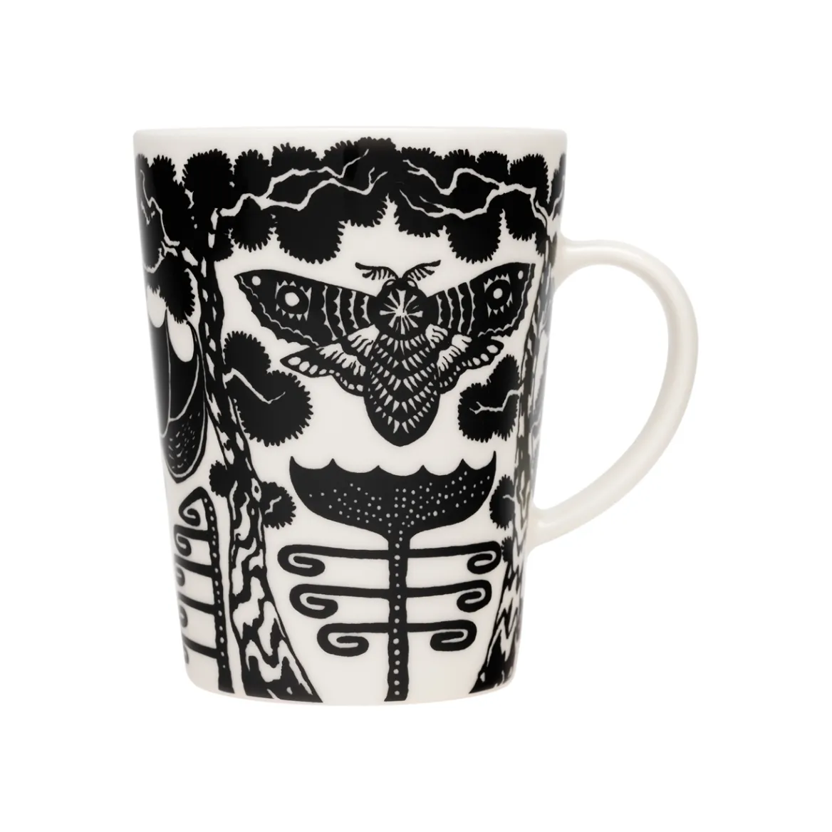 Mugg 0,4L Yö svart och vit, presentförpackning<IITTALA New