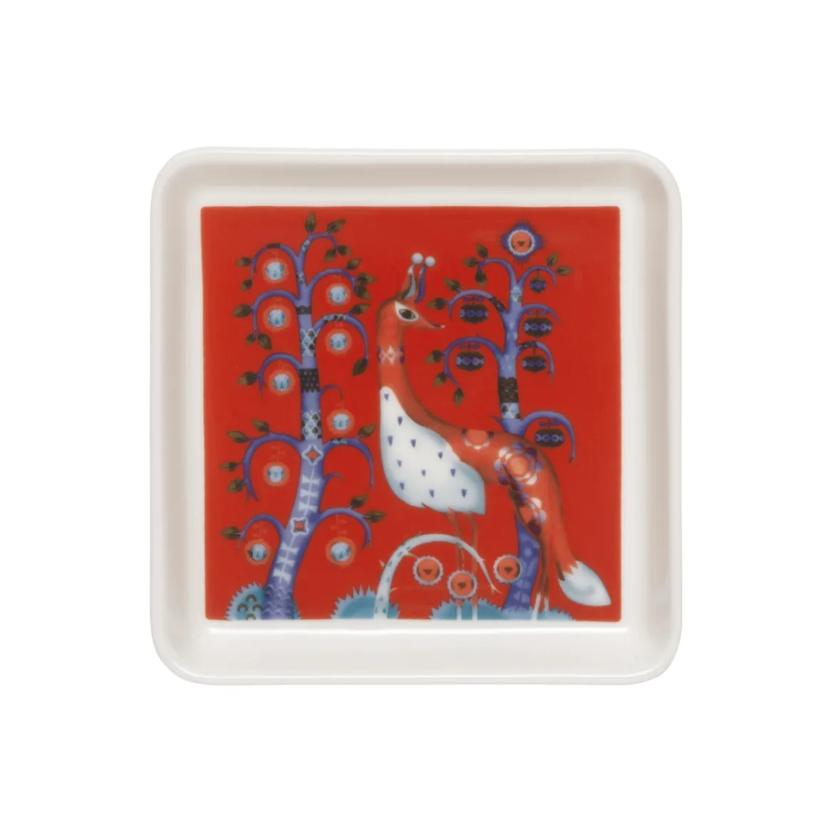 Tallrik kvadrat 12x12cm röd<IITTALA Discount