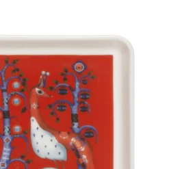 Tallrik kvadrat 12x12cm röd<IITTALA Discount