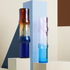 Vas 90x450mm ökensand-klar-ultramarin blå<IITTALA