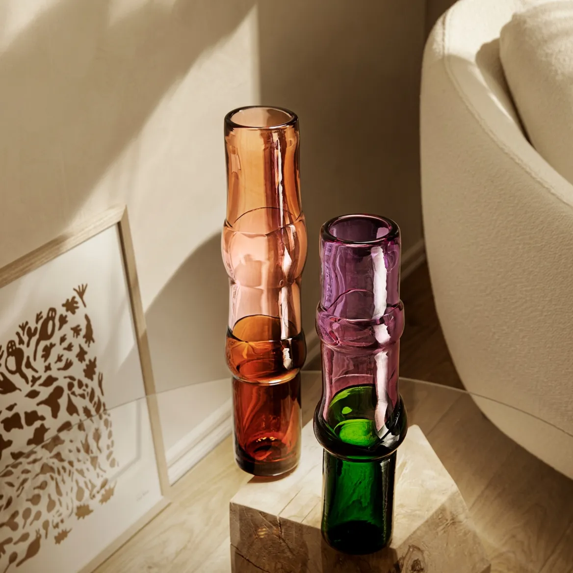 Vas 90x450mm laxrosa-rosa-ökensand<IITTALA Best