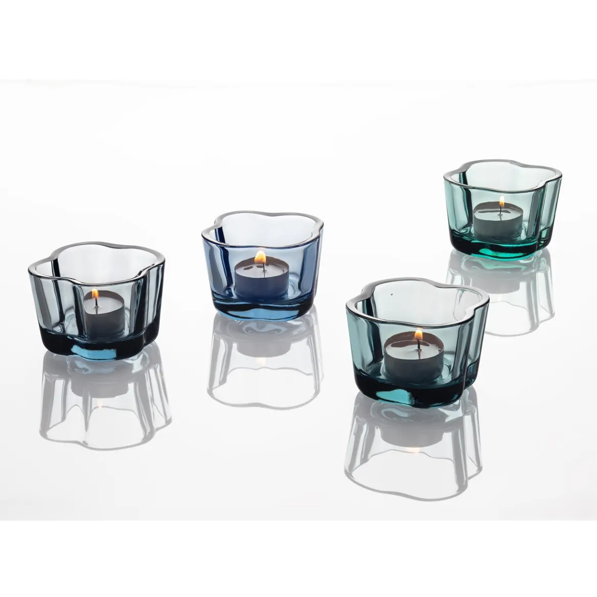 Värmeljusstake 60 mm i återvunnet glas<IITTALA Sale