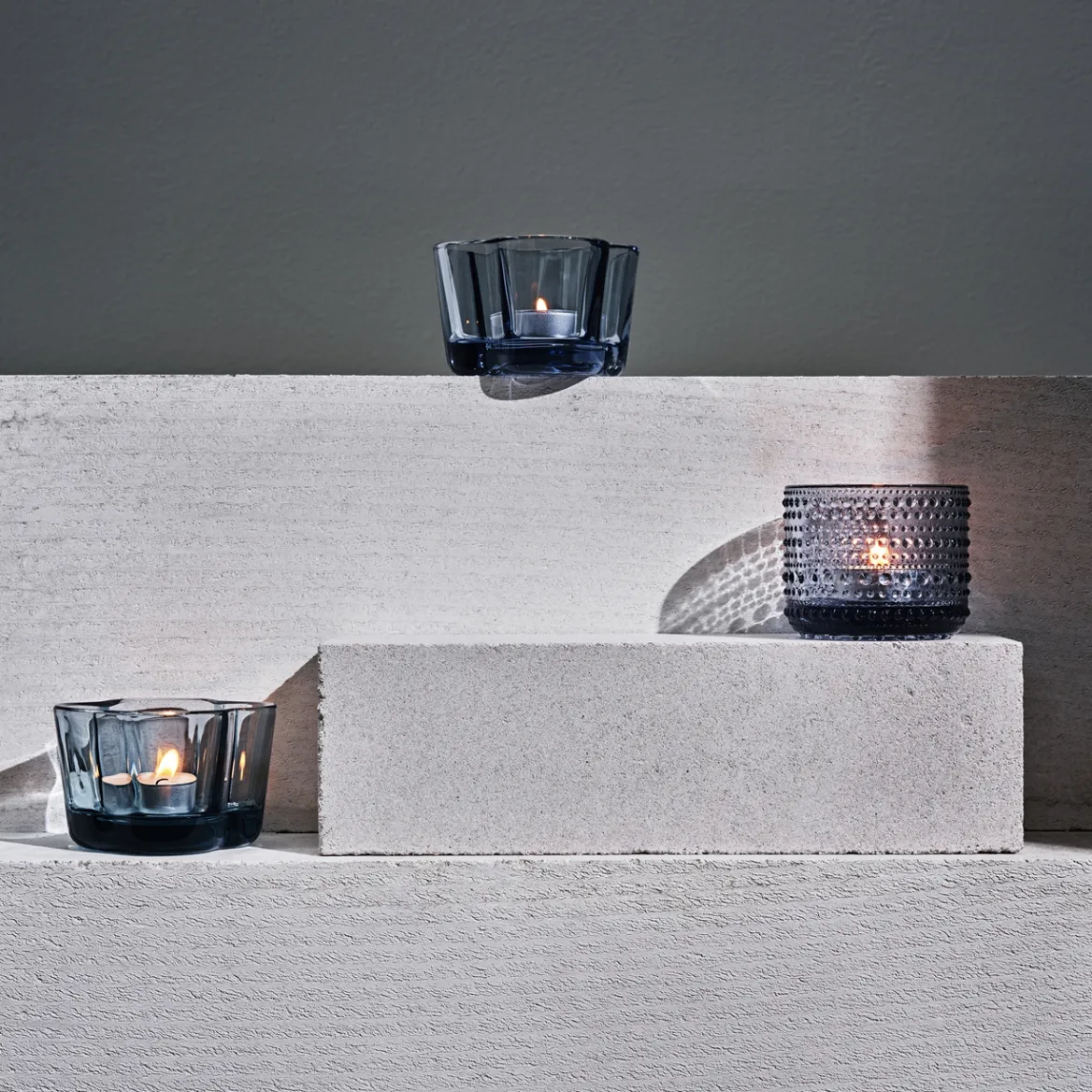 Värmeljusstake 64 mm återvunnet glas<IITTALA Hot