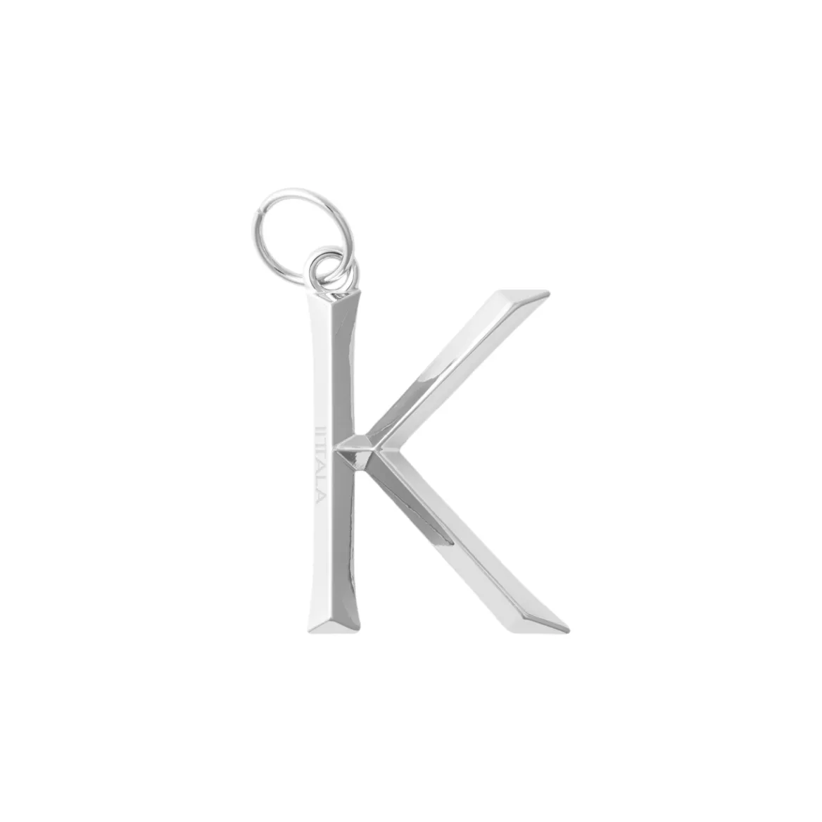 Väsksmycke bokstav K 5cm metall<IITTALA Sale